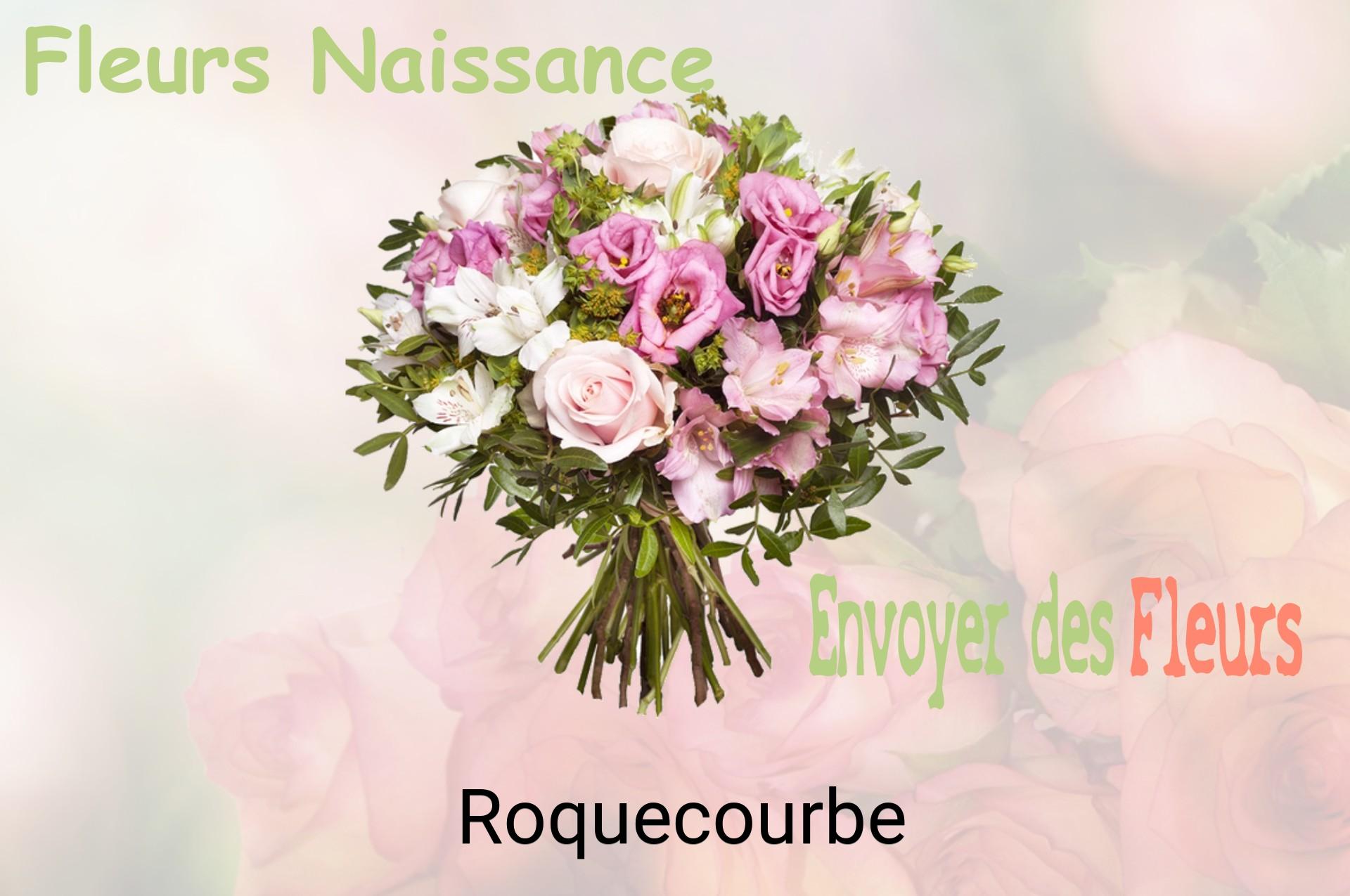 Bouquet de fleurs de naissance livré à Roquecourbe